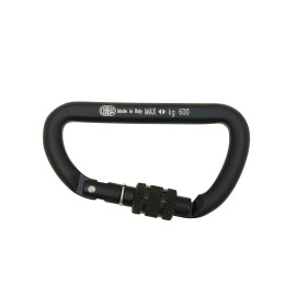 Kong Italy - Mini D Screw Gate Carabiner Black