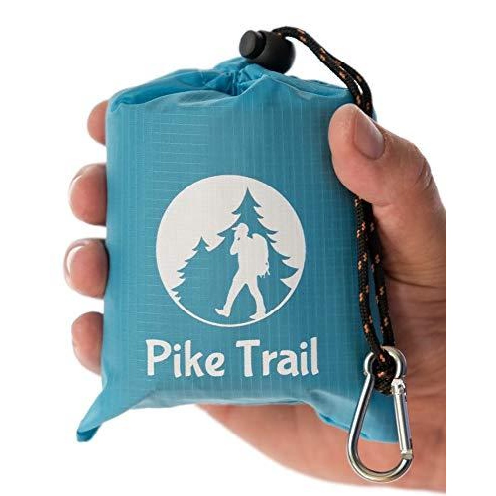 Pike Trail Pocket Beach Blanket (60 X 56) - Lightweight Sand Proof Picnic Blanket, Compact Outdoor Blanket, Waterproof Pocket Blanket For Hiking, Camping, Picnics, Travel And Beach Trips