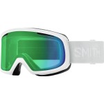 Smith Optics Riot Womens Snow Winter Goggle - White Vapor, Chromapop Everyday Green Mirror