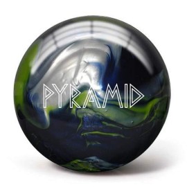 Pyramid Path Bowling Ball (Navy/Lime Green/White, 12 LB)