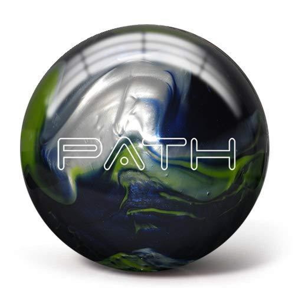 Pyramid Path Bowling Ball (Navy/Lime Green/White, 13 LB)