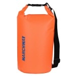 Marchway Floating Waterproof Dry Bag Backpack 5L/10L/20L/30L/40L, Roll Top Sack Keeps Gear Dry For Kayaking, Rafting, Boating, Swimming, Camping, Hiking, Beach, Fishing (Orange, 40L)