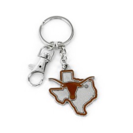 NCAA Texas Longhorns Heavyweight Home State Design Keychain