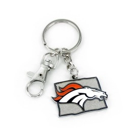 Aminco Nfl Denver Broncos Heavyweight Home State Design Keychain Team Color 5 (Nfl-Kt-473-04)