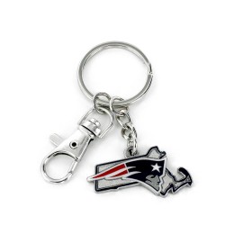 NFL New England Patriots Heavyweight Home State Design Keychain