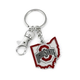 Ncaa Ohio State Buckeyes Heavyweight Home State Design Keychain