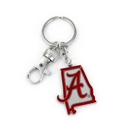 Aminco Ncaa Alabama Crimson Tide Heavyweight Home State Design Keychain 5