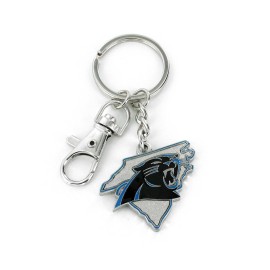 Nfl Carolina Panthers Heavyweight Home State Design Keychain