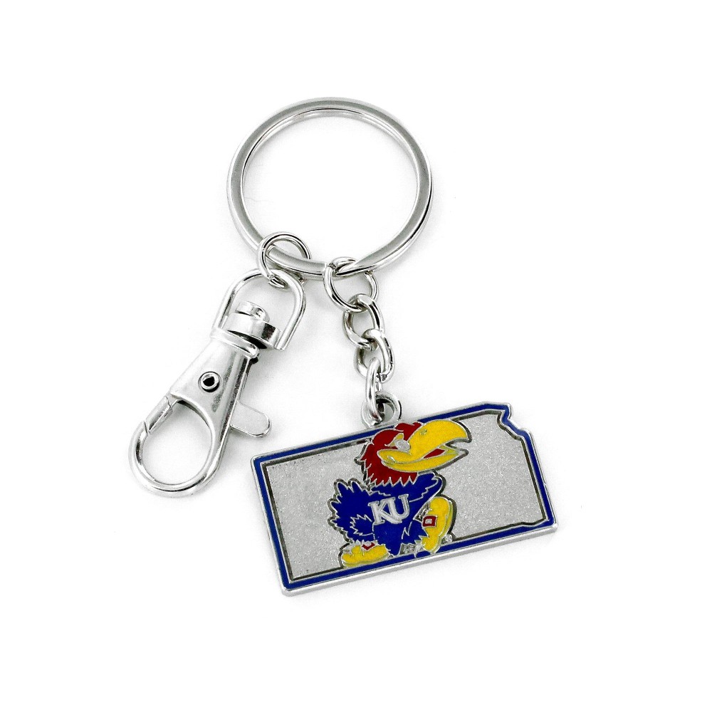 NCAA Kansas Jayhawks Heavyweight Home State Design Keychain