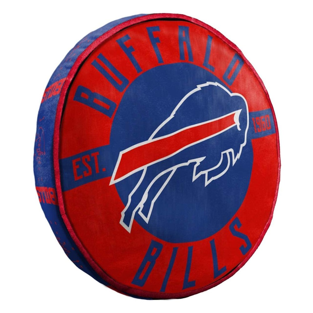 Northwest NFL Buffalo Bills Unisex-Adult Round Cloud Pillow, 15