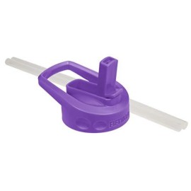 Fifty-Fifty Straw Cap Lid For Wide Mouth Bottles, Royal Purple