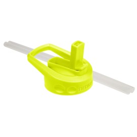 Fifty-Fifty Straw Cap Lid For Wide Mouth Bottles, Lime Green, Straw Lid