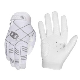 Seibertron B-A-R Pro 2.0 Signature Baseball/Softball Batting Gloves Super Grip Finger Fit For Youth White L