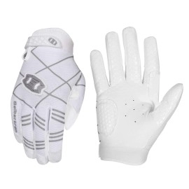 Seibertron B-A-R Pro 2.0 Signature Baseball/Softball Batting Gloves Super Grip Finger Fit For Youth (White, S)