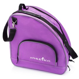 Athletico Ice & Inline Skate Bag - Premium Bag To Carry Ice Skates, Roller Skates, Inline Skates For Both Kids And Adults (Purple)