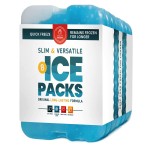 Ice Packs for Lunch Bags - Original Cool Pack | Slim & Long-Lasting Reusable Ice Pack for Lunch Box, Lunch Bag and Cooler | Freezer Packs for Coolers (Set of 8)