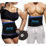 Biange Waist Trainer for Women Men Sweat Belt Waist Trimmer Belly Band Stomach Wraps