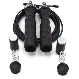 Weighted Jump Rope for Women & Men - 1 Pound (1LB) Adjustable Heavy Speed Jump Rope Handles with Removable Weights 4Crossfit, Cross Training, Boxing.