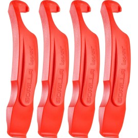 Gorilla Force Ultra Strong Bike Tire Levers 4 Pack Lava Red