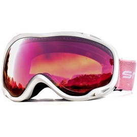 Hubo Sports Otg Snowboard Goggles For Men Women Adult,Ski Snowboard Goggles Of Dual Lens With Anti Fog For Uv Protection For Girls(Wbrose)