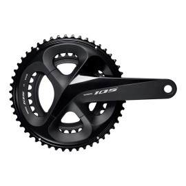 Shimano 105 Fc-R7000 Crankset - 175Mm, 11-Speed, 5034T, 110 Bcd, Hollowtech Ii Spindle Interface, Black