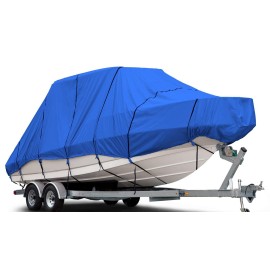 Budge B-620-X8 Blue 24-26 Long (Beam Width Up To 106) 600 Denier Waterproof Breathable Hardt-Top Boat Cover
