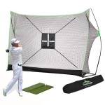 SteadyDoggie Golf Nets for Backyard Driving, Golf Practice Net, Dual-Turf Golf Mat, Chipping Target & Carry Bag - The Right Choice of Golf Nets & Golf Hitting Nets, Golf Net for for Indoor Use