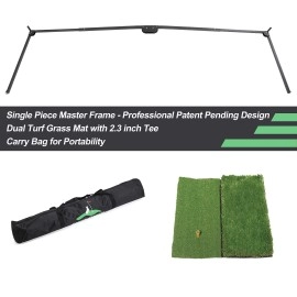 SteadyDoggie Golf Nets for Backyard Driving, Golf Practice Net, Dual-Turf Golf Mat, Chipping Target & Carry Bag - The Right Choice of Golf Nets & Golf Hitting Nets, Golf Net for for Indoor Use