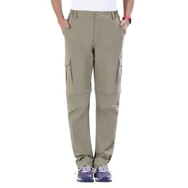 Nonwe Womens Lightweight Outdoor Convertible Quick-Drying Pants Khaki S305 Inseam