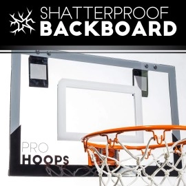 Franklin Sports 54132X Over The Door Mini Basketball Hoop - Slam Dunk Approved - Shatter Resistant - Accessories Included