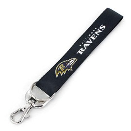 Aminco Nfl Baltimore Ravens Deluxe Wristlet Keychain