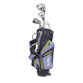 Tour Edge Hl-J Junior Complete Golf Set With Bag (Right Hand Graphite 1 Putter 2 Irons 1 Hybrid 1 Wood 7-10 Yrs) Green