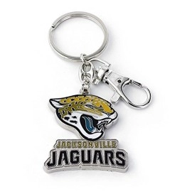 Aminco Nfl Jacksonville Jaguars Heavyweight Keychain Black One Size