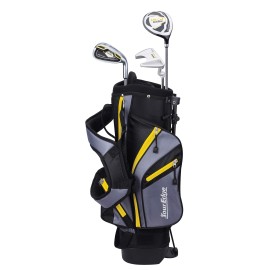 Tour Edge Hl-J Junior Complete Golf Set With Bag (Left Hand Graphite 1 Putter 1 Iron 1 Wood 3-6 Yrs) Yellow