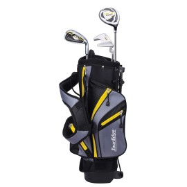 Tour Edge Hl-J Junior Complete Golf Set With Bag (Right Hand Graphite 1 Putter 1 Iron 1 Wood 3-6 Yrs) Yellow