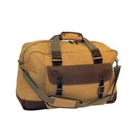 Texsport Canvas Travel/Leisure Bag, Coyote Brown/Dark Brown/Od