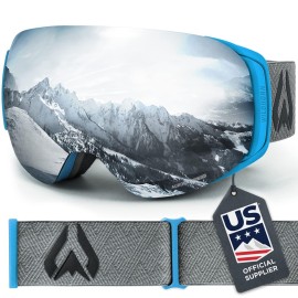 Wildhorna Roca Snowboard & Ski Goggles - Us Ski Team Official Supplier - Interchangeable Lens - Premium Snow Goggles