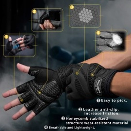 SIMARI Workout Gloves Men and Women Weight Lifting Gloves with Wrist Wraps Support for Gym Training, Full Palm Protection for Fitness, Weightlifting, Exercise, Hanging, Pull ups