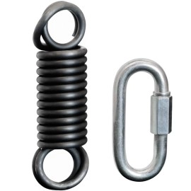 Meister Professional Heavy Bag Spring For Punching Bags Up To 250Lb - Black Wscrewlock Carabiner