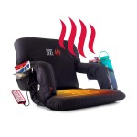 Pop Design The Original Hot Seat, Portable Heated Stadium Seat For Bleachers, Reclining Arm And Back Support, Thick Cushion (Usb Battery Not Included)
