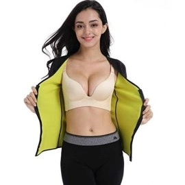 Valentina Womens Hot Thermo Shaper T Shirt Neoprene Slimming Workout Sweat Body Sauna Suit Exercise Trainer For Weight Loss