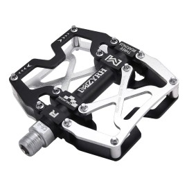 Mzyrh Mountain Bike Pedals, Ultra Strong Colorful Cnc Machined 9/16