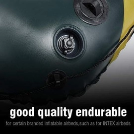 Air Valve Cap, 3 in 1 Air Valve Secure Seal Cap for Intex Inflatable Airbed Mattress Black