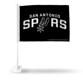 NBA San Antonio Spurs - Black Car Flag with included Pole
