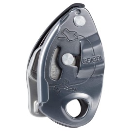 Petzl Grigri Belay Device - Belay Device With Cam-Assisted Blocking For Sport, Trad, And Top-Rope Climbing - Grey
