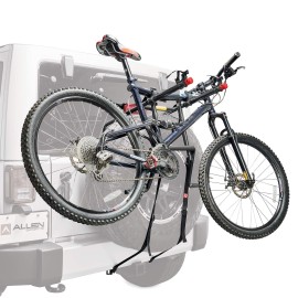 Allen Sports Deluxe 2-Bike Spare Tire Mounted Carrier, Model 322DN , Black