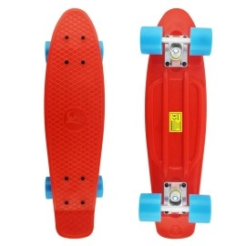 Skateboards Children 22 Inch Complete Mini Criuser Kids Skateboard Toddler Board For Boys Girl Youth Beginners Teenagers Board Adults Patinetas Dog (Red Blue)