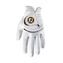 FootJoy Women's StaSof Golf Glove, White Medium, Worn on Left Hand