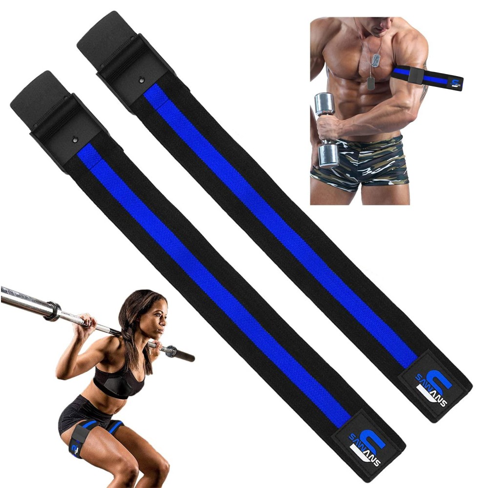 Sawans Exercise Obstruction Bands Blood Flow Resistance Bands Fitness Specially Muscle Growth Designed Pairs