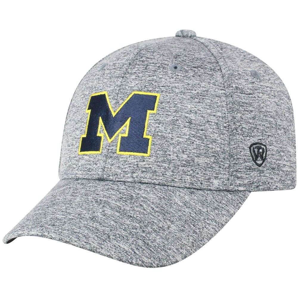 Top of the World Michigan Wolverines Men's Adjustable Steam Charcoal Icon Hat, Adjustable